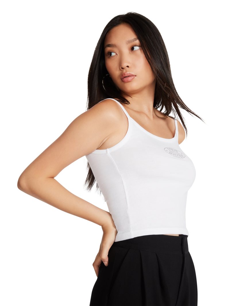 White Steve Madden Alexa Women's Tanks | PH 0761XYH